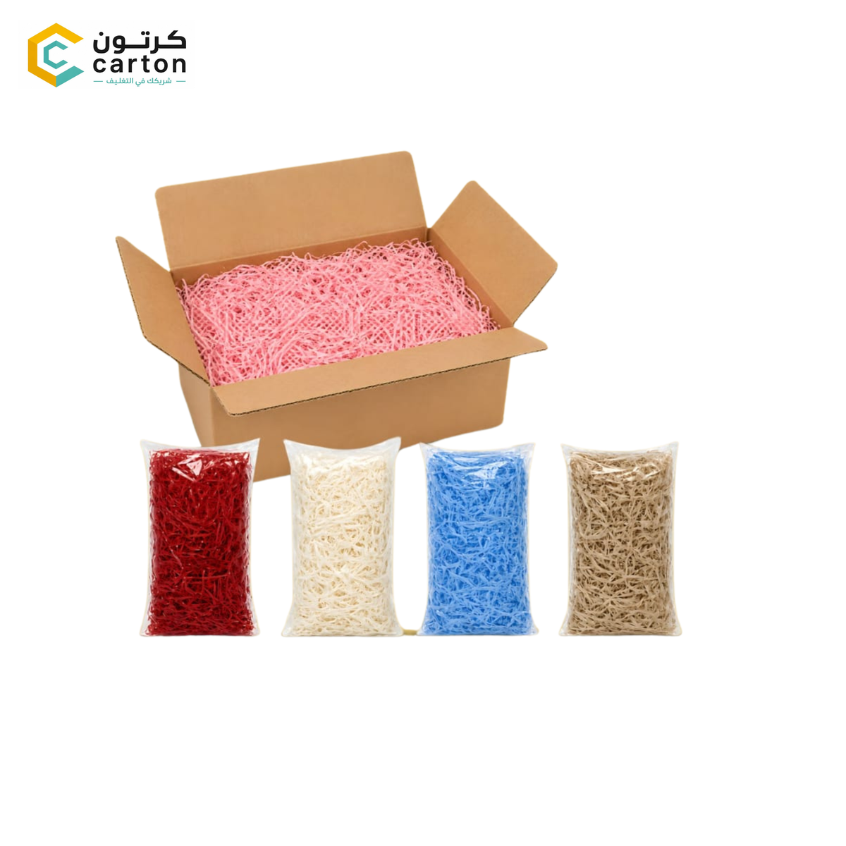 Decorative Shredded Paper Gift Box Void Filler – Colorful Packaging Cushioning Shreds 100 gram One Piece
