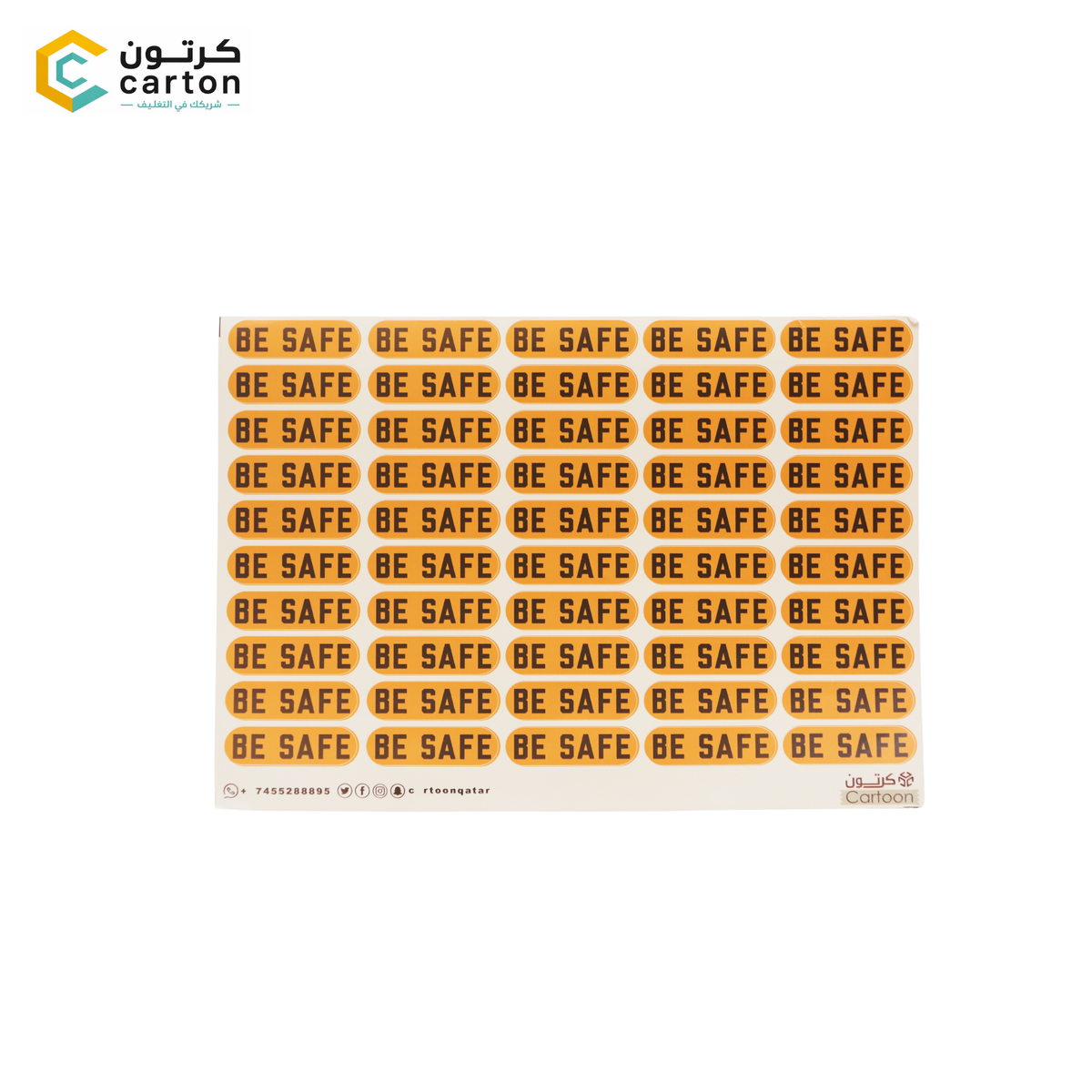 Be Safe Stickers - QAR 25
