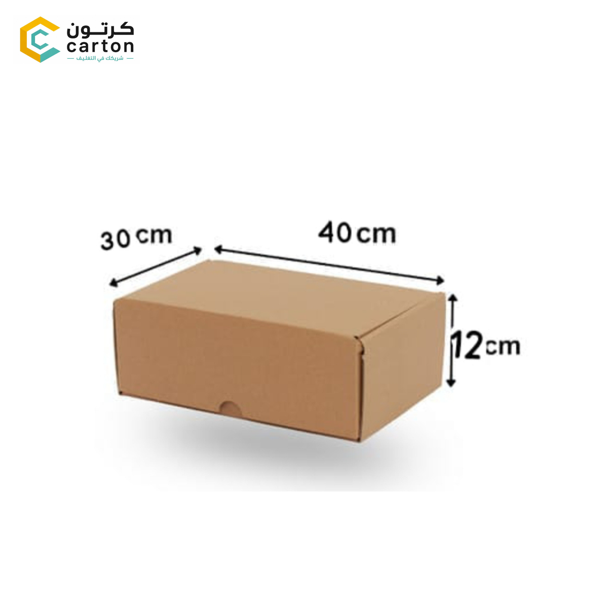 Large Brown Die-Cut Shipping Box Self-Folding Kraft Mailer Box (40 x 30 x 12 cm)