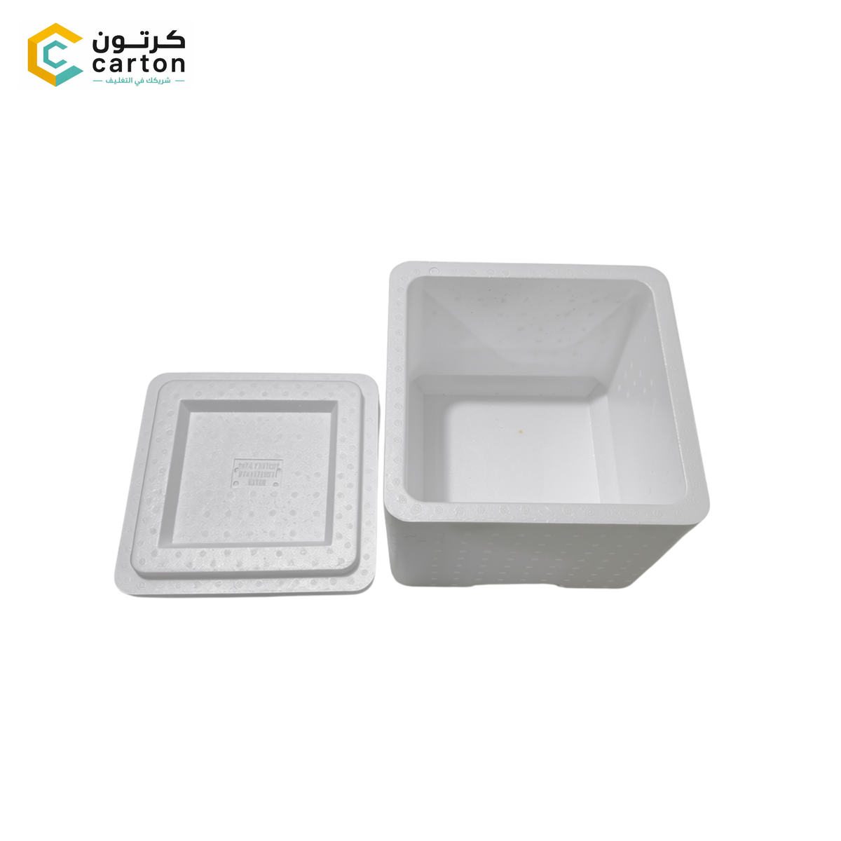 Square Thermal Insulated Expanded Polystyrene Foam Ice Box Cooler Container 30 x 30 x 25